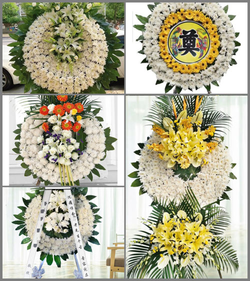 山东青岛黄岛区泊里镇河西村花圈速递